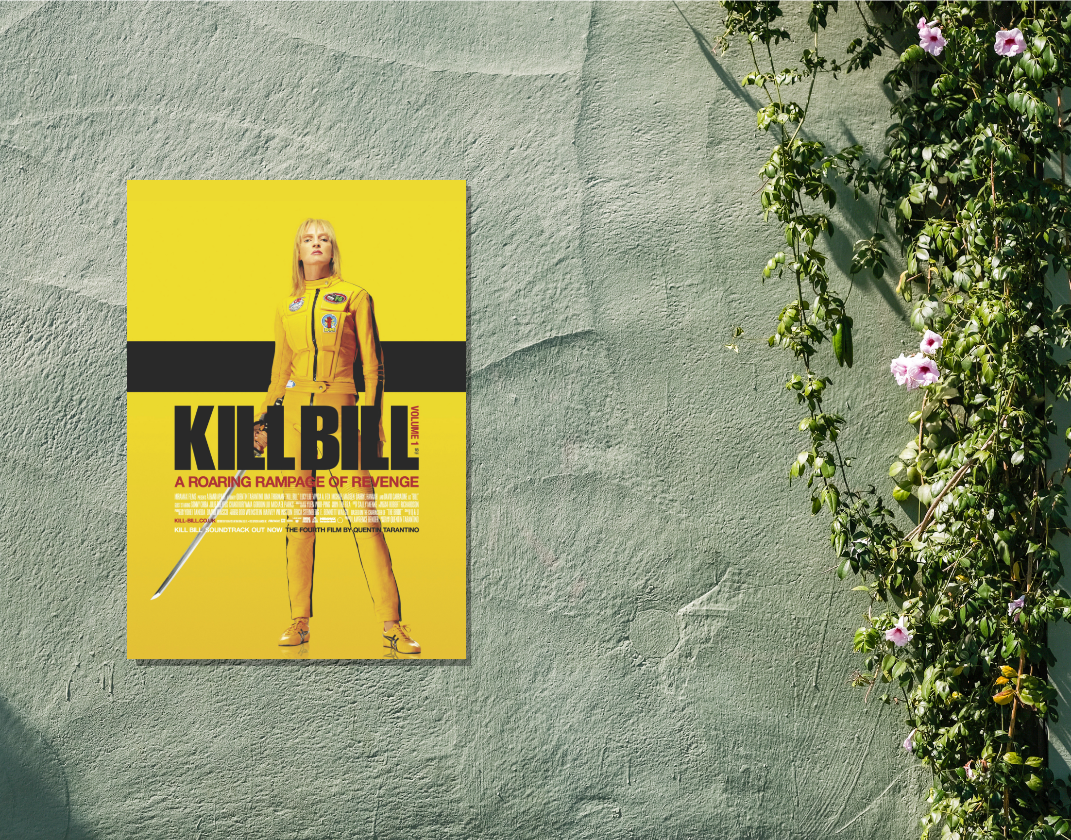 "KILL BILL-LUCY LIU"- Shiny & Sturdy Metallic Poster Art That Pops & Sticks (Literally!)