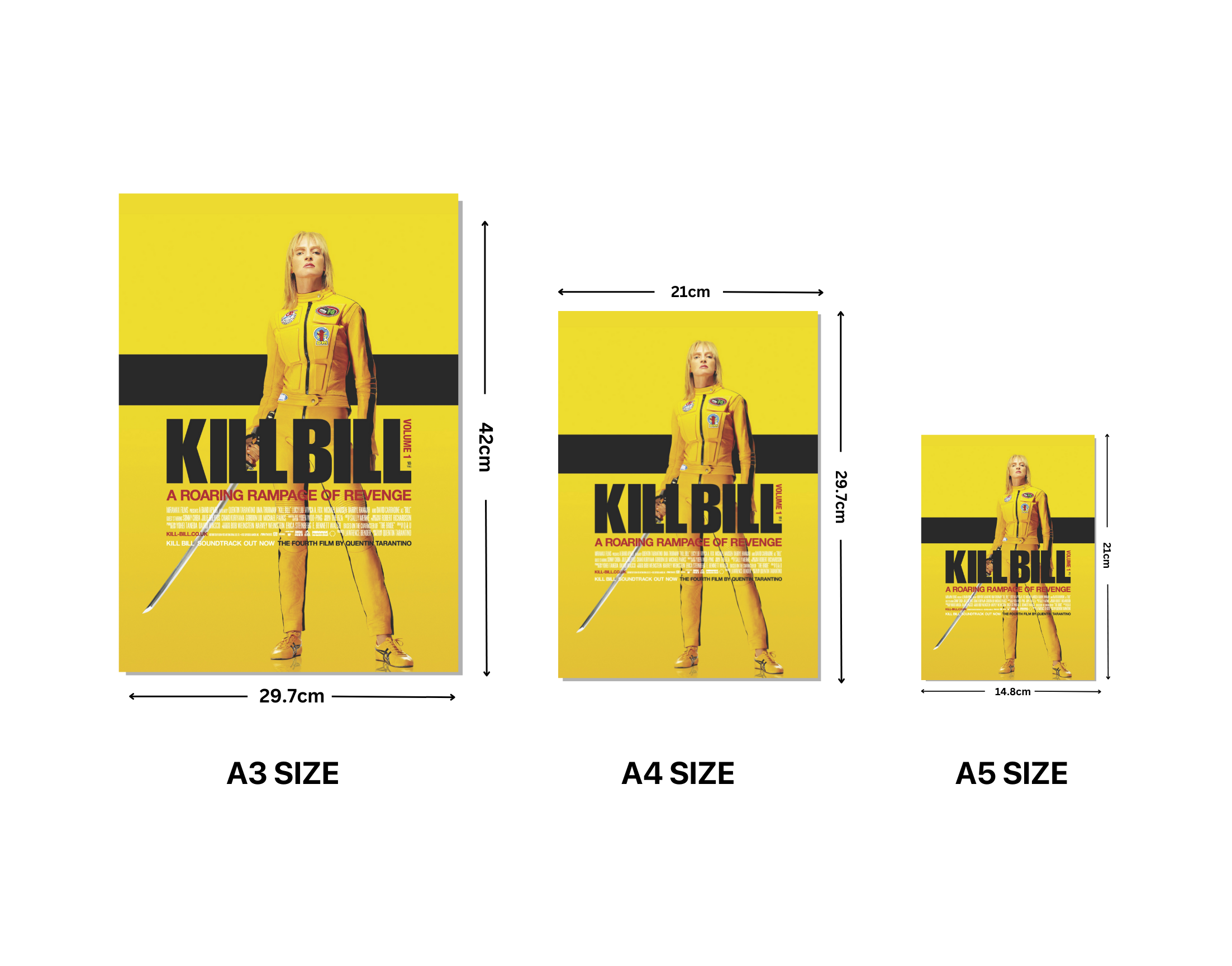 "KILL BILL-LUCY LIU"- Shiny & Sturdy Metallic Poster Art That Pops & Sticks (Literally!)