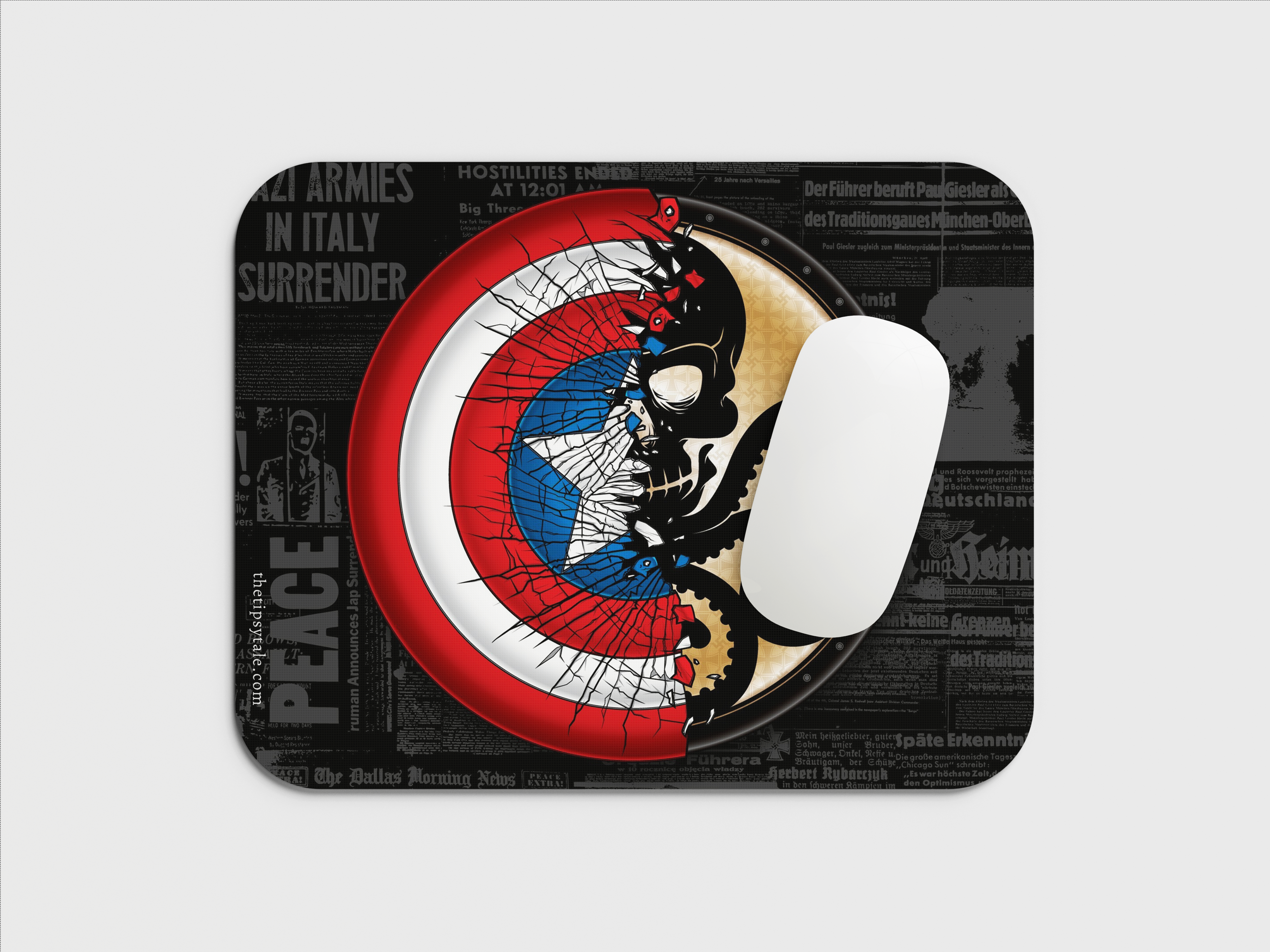"CAPTAIN AMERICA v/s HYDRA: World War II" Mousepad Enhance Your Workspace with Style