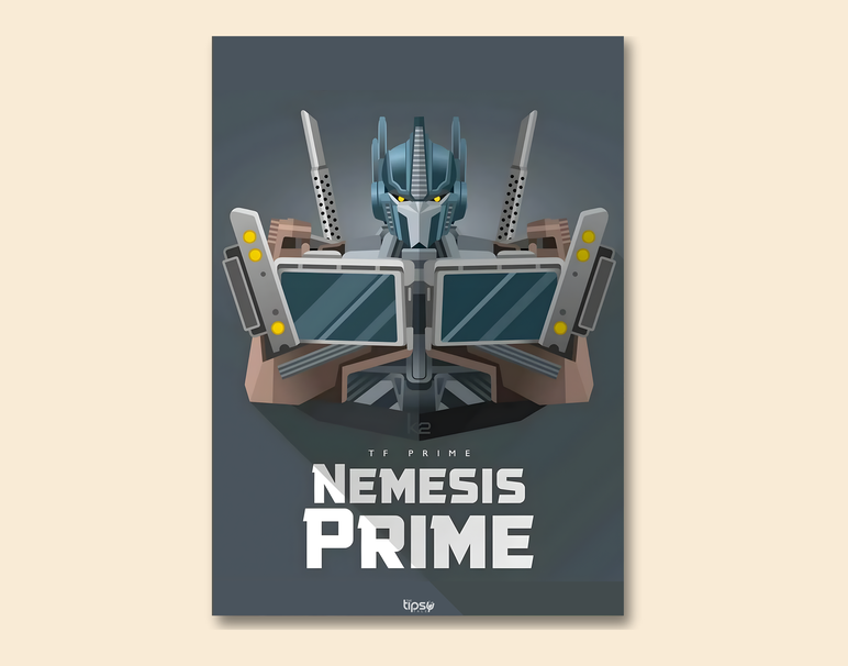 "NEMSIS PRIME" -Shiny & Sturdy Metallic Poster Art That Pops & Sticks