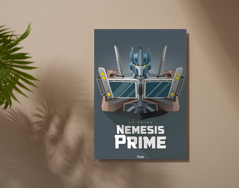 "NEMSIS PRIME" -Shiny & Sturdy Metallic Poster Art That Pops & Sticks