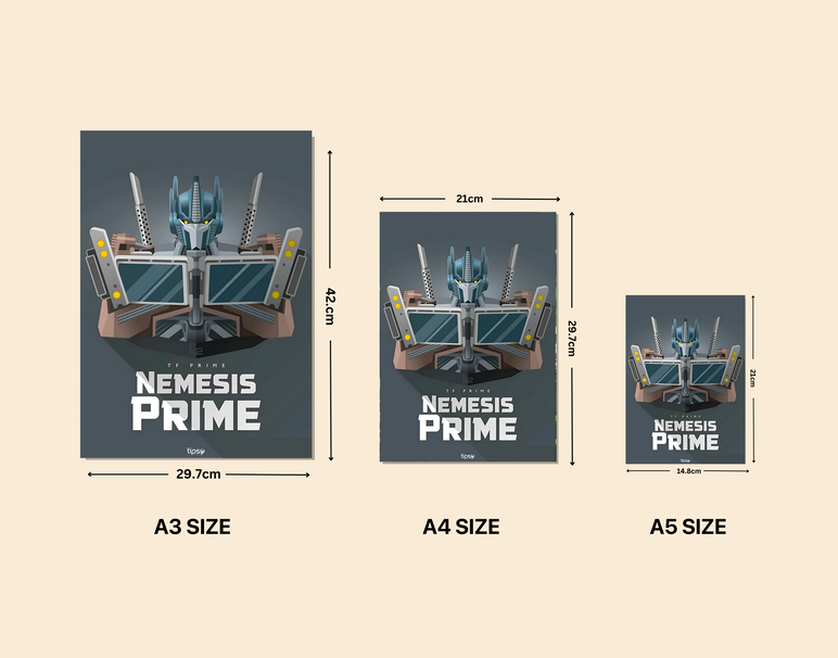 "NEMSIS PRIME" -Shiny & Sturdy Metallic Poster Art That Pops & Sticks