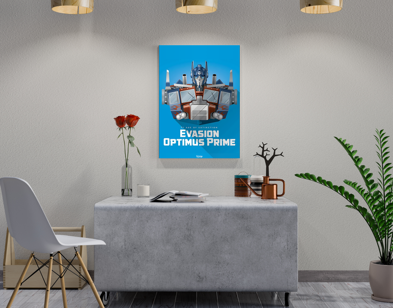 "EVASION PRIME" -Shiny & Sturdy Metallic Poster Art That Pops & Sticks