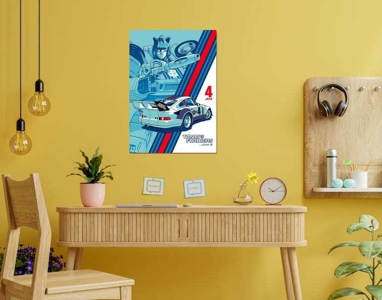 "TRANSFORMERS 4 JASS" -Shiny & Sturdy Metallic Poster Art That Pops & Sticks