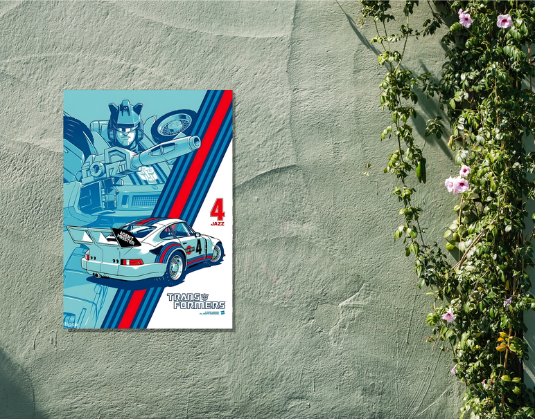 "TRANSFORMERS 4 JASS" -Shiny & Sturdy Metallic Poster Art That Pops & Sticks