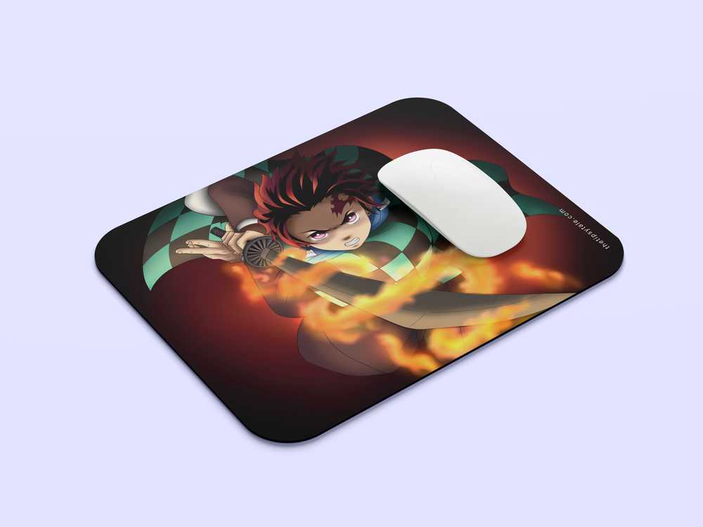 "TANJIRO KAMADO KIMETSU NO YAIBA" Mousepad Enhance Your Workspace with Style