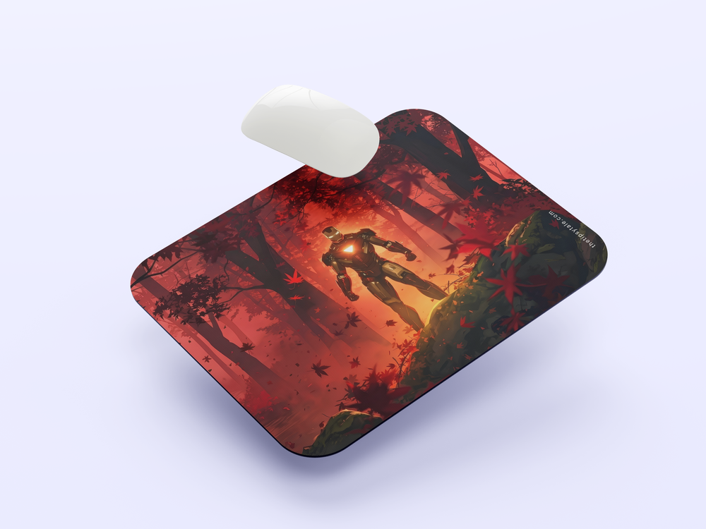 "IRON MAN TURNS ENEMIES TO STONE" Mousepad Enhance Your Workspace with Style