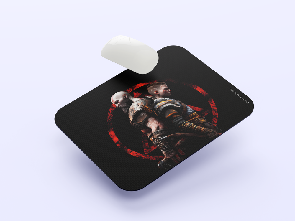 "KRATOS GOD OF WAR RAGNAROK" Mousepad Enhance Your Workspace with Style