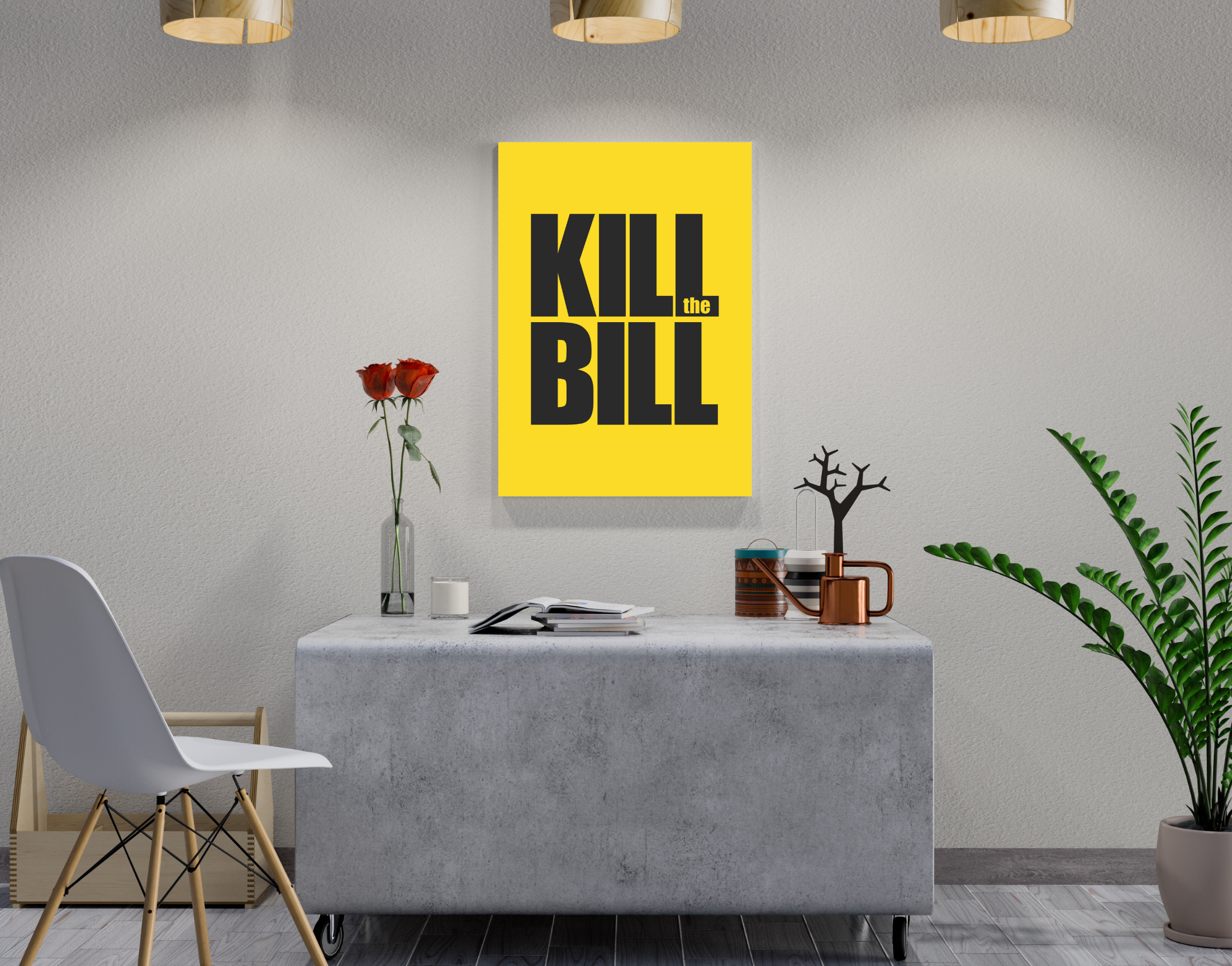 "KILL BILL-GO FOR THE KILL"- Shiny & Sturdy Metallic Poster Art That Pops & Sticks (Literally!)