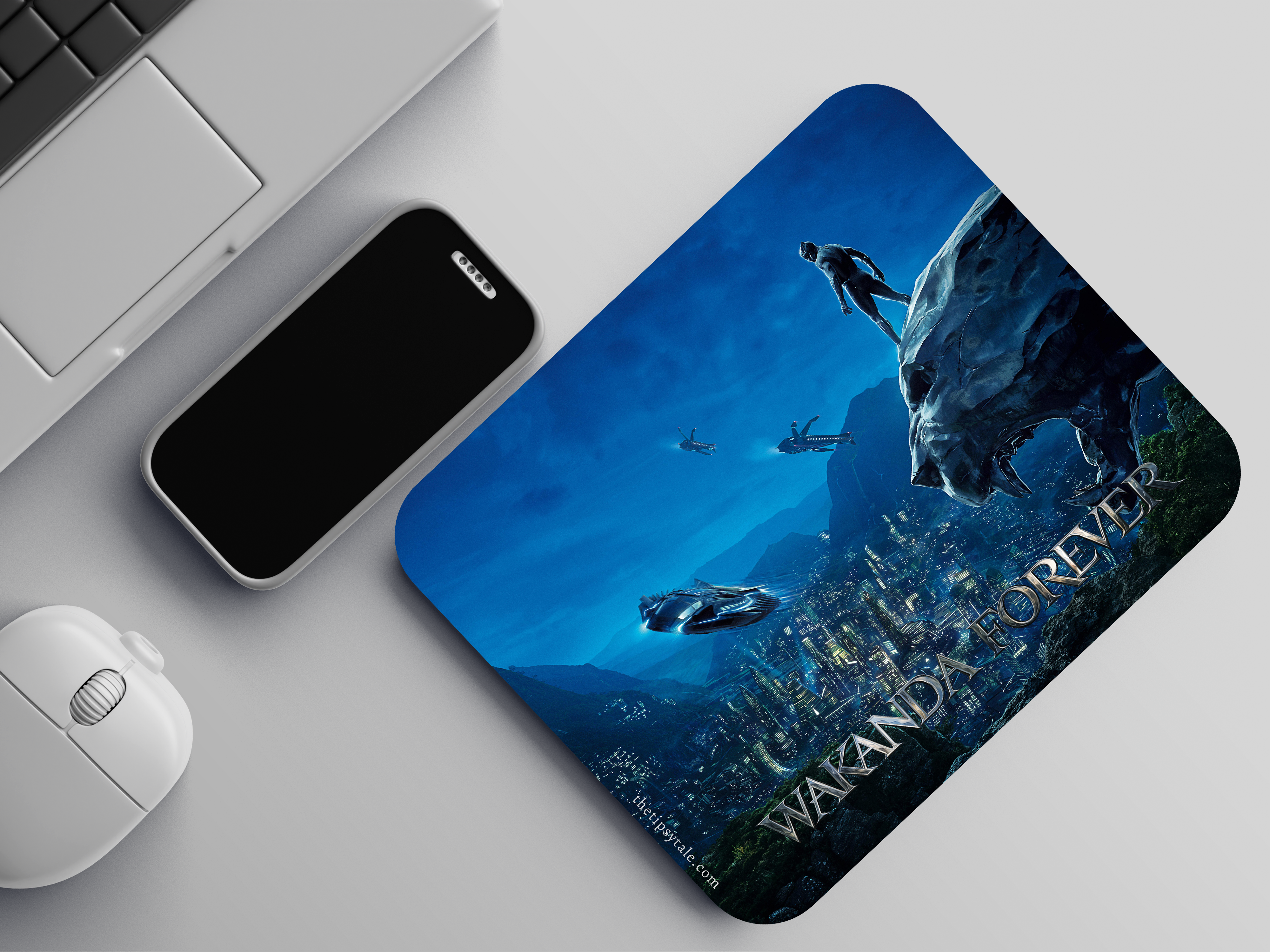 "WAKANDA FOREVER: BLACK PANTHER" Mousepad Enhance Your Workspace with Style