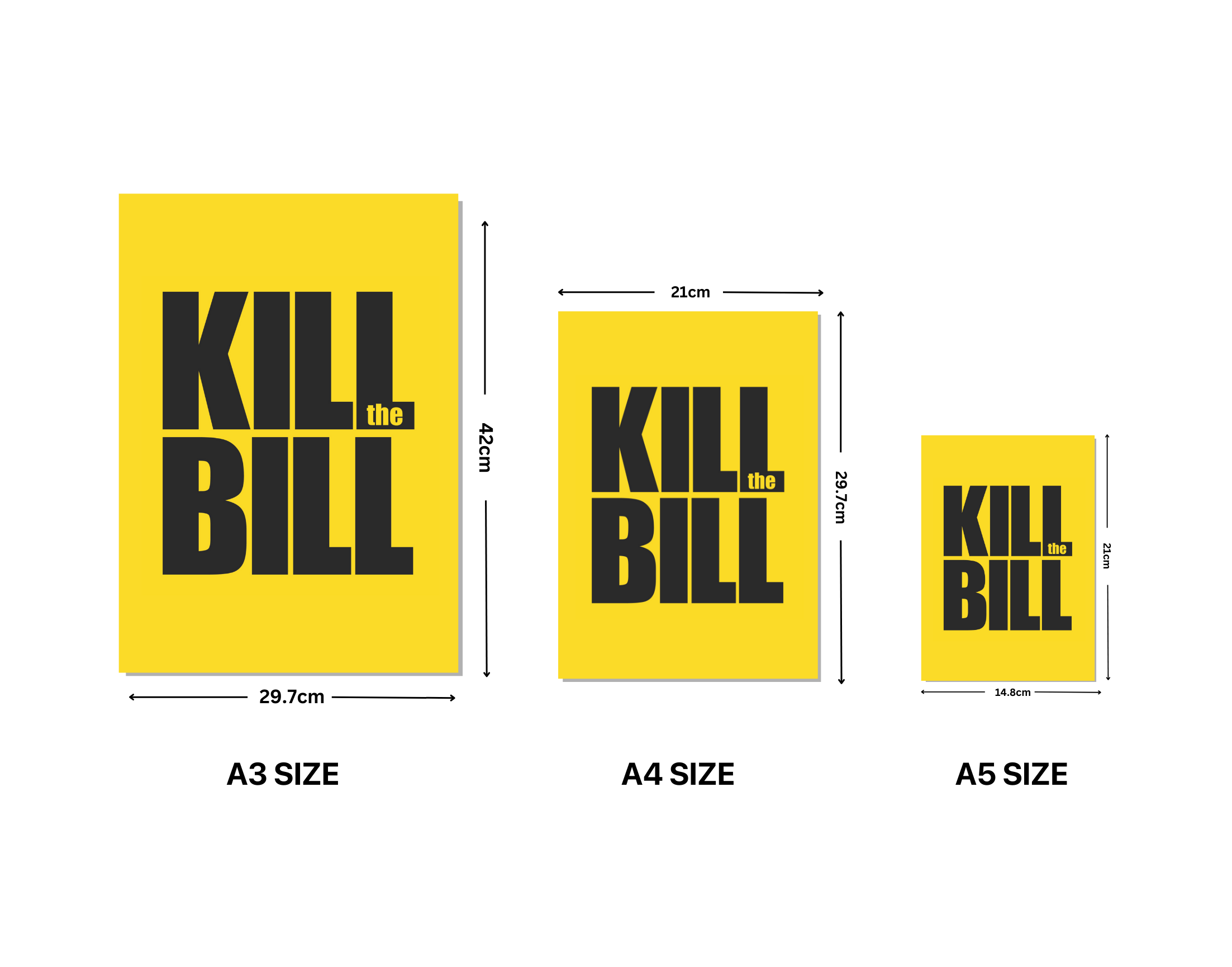 "KILL BILL-GO FOR THE KILL"- Shiny & Sturdy Metallic Poster Art That Pops & Sticks (Literally!)