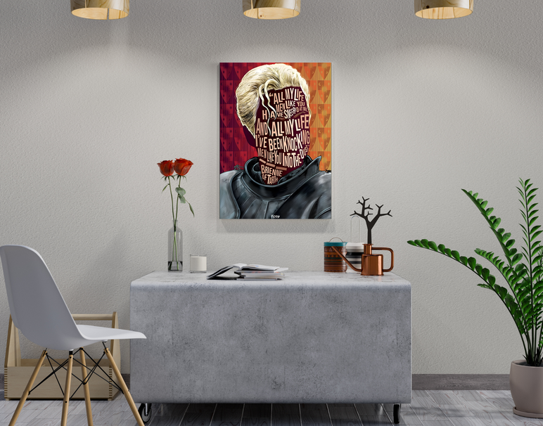 "BRIENNE - GOT" -Shiny & Sturdy Metallic Poster Art That Pops & Sticks