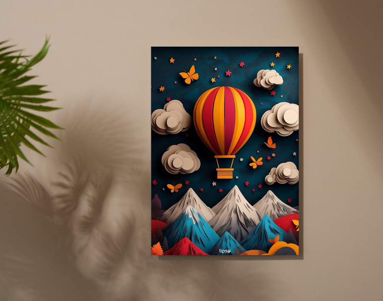 "ALPINE ASCENT" -Shiny & Sturdy Metallic Poster Art That Pops & Sticks