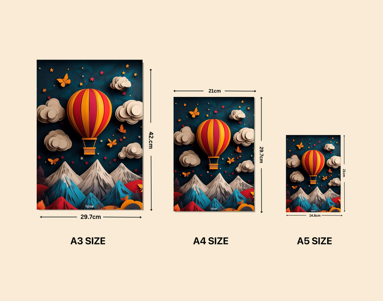 "ALPINE ASCENT" -Shiny & Sturdy Metallic Poster Art That Pops & Sticks