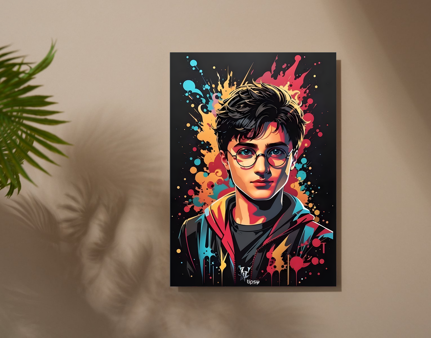 "HARRY POTTER OIL PAINTING " -Shiny & Sturdy Metallic Poster Art That Pops & Sticks