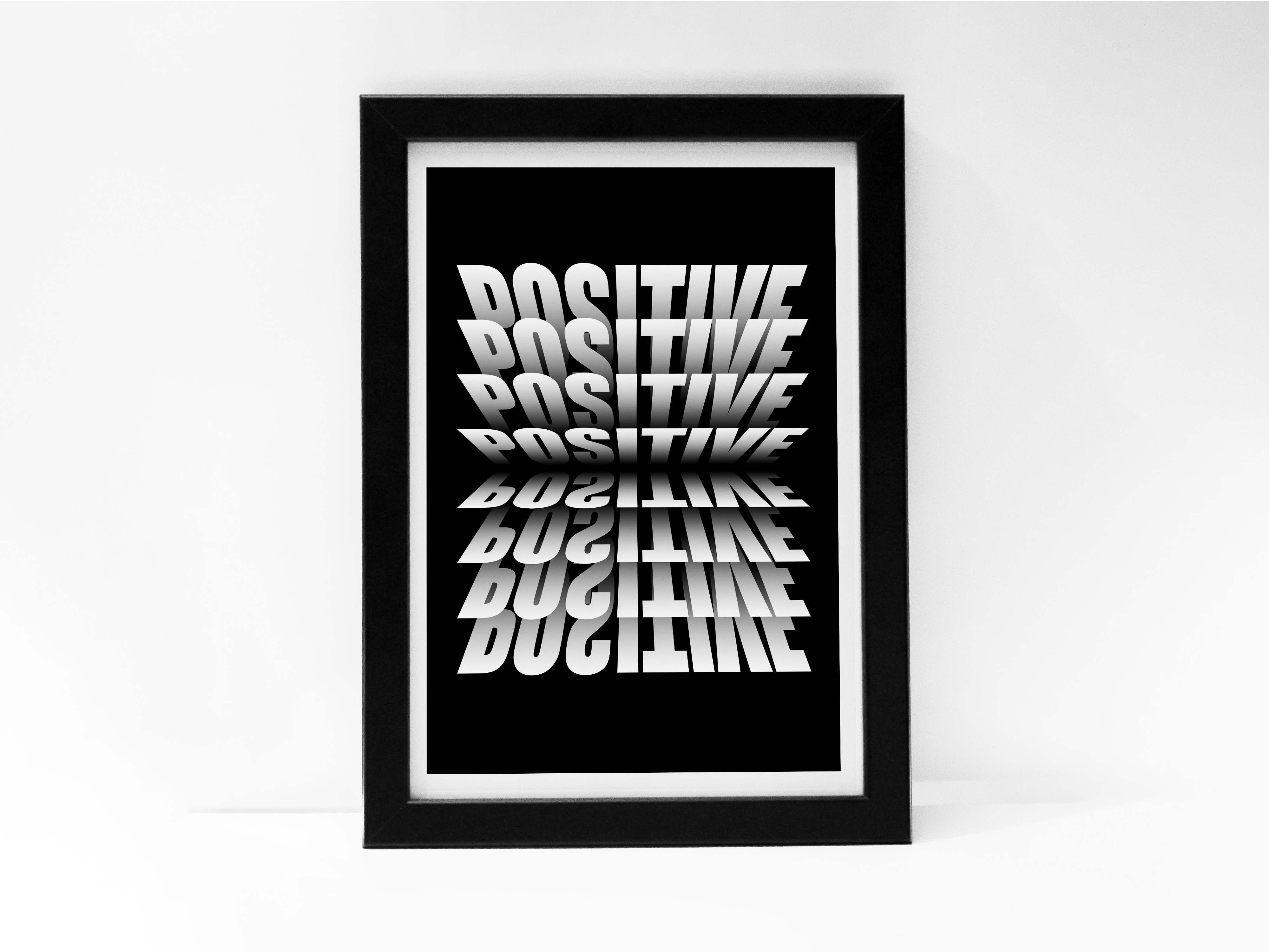 "STAY POSITIVE: MOTIVATIONAL VIBE“  Poster: Add a Touch of Personality to Your Space