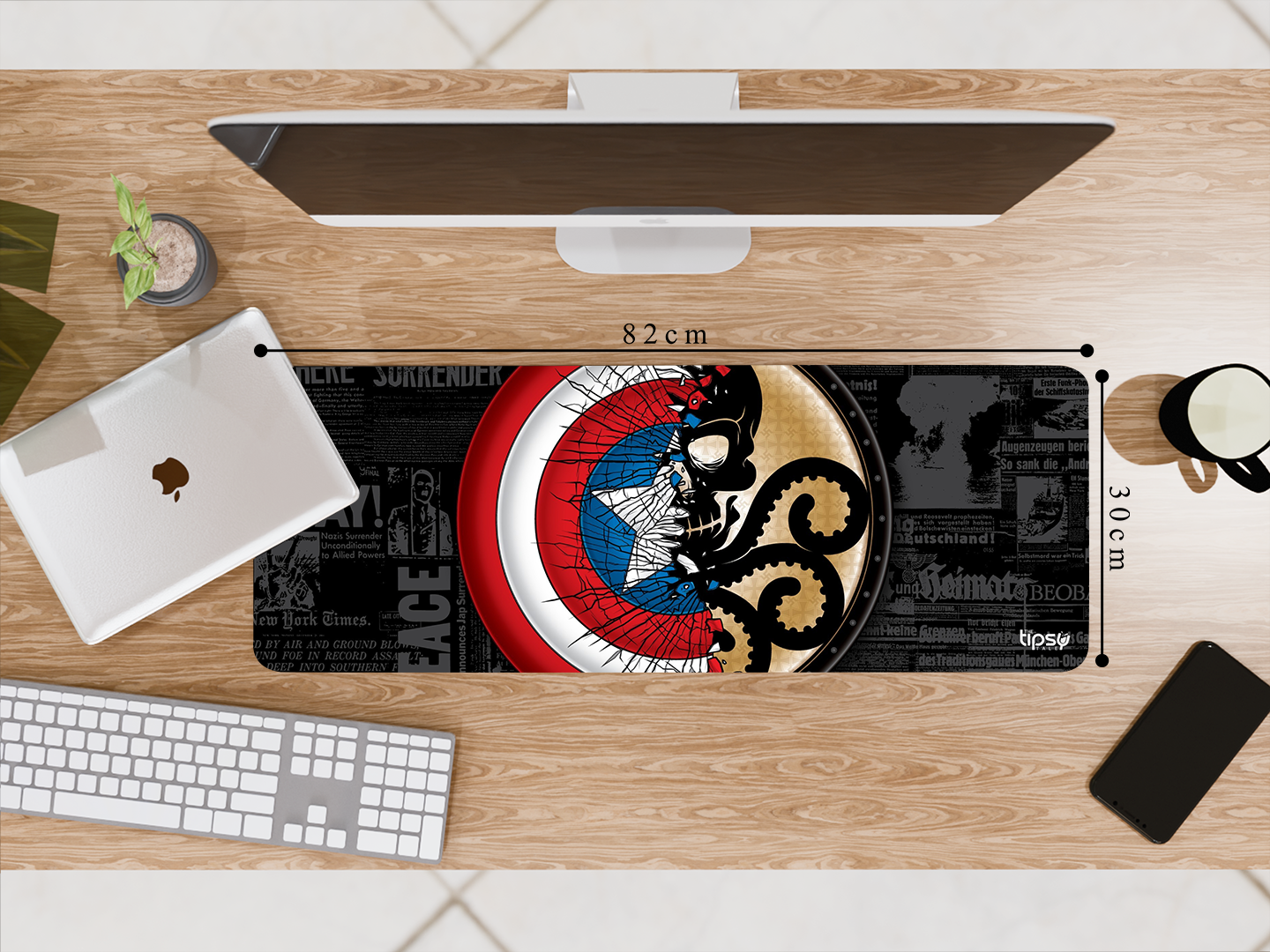 "CAPTAIN VS HYDRA" Gaming Mousepad Elevate Your Gaming Experience