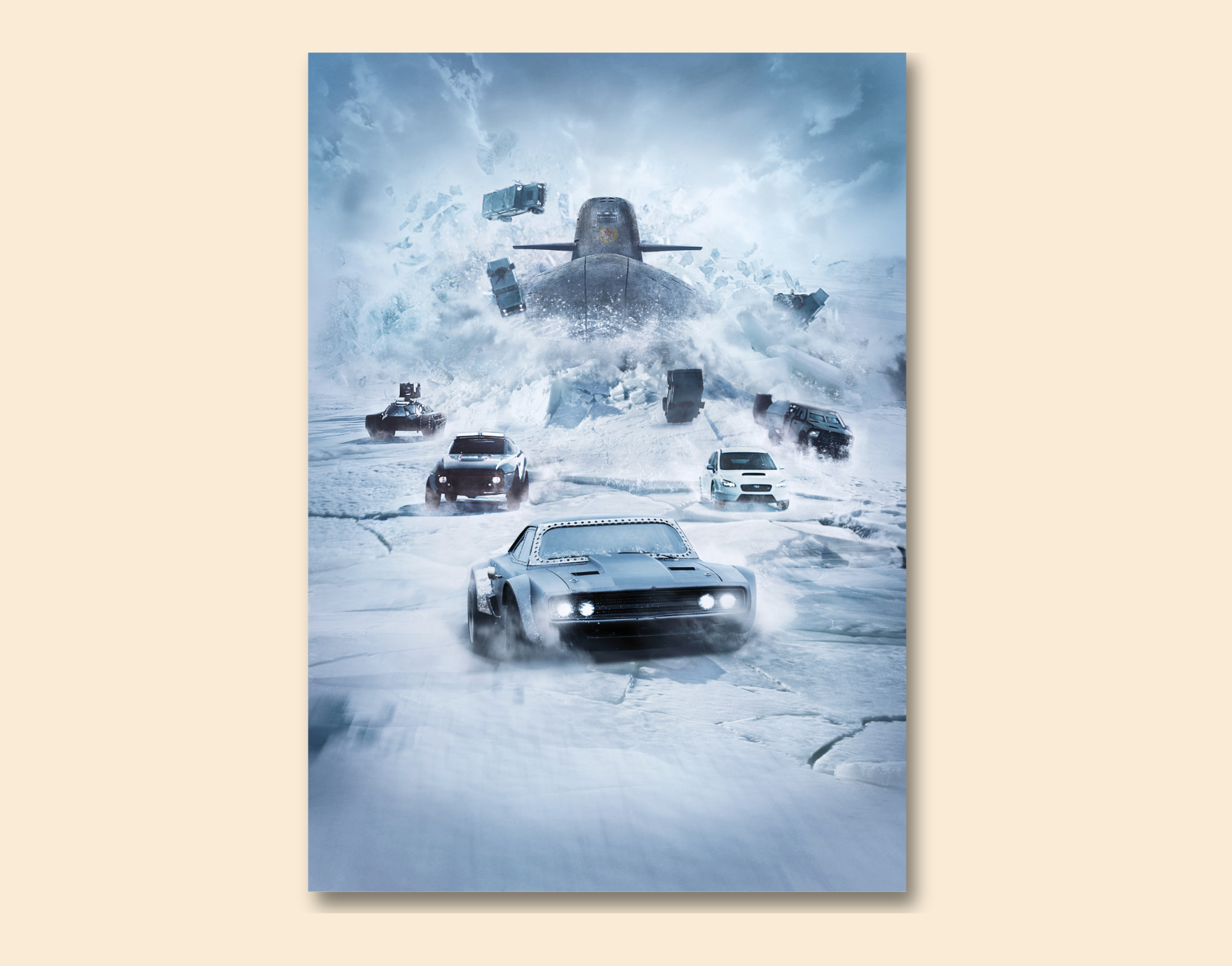 "THE FATE OF THE FURIOUS"- Shiny & Sturdy Metallic Poster Art That Pops & Sticks (Literally!)