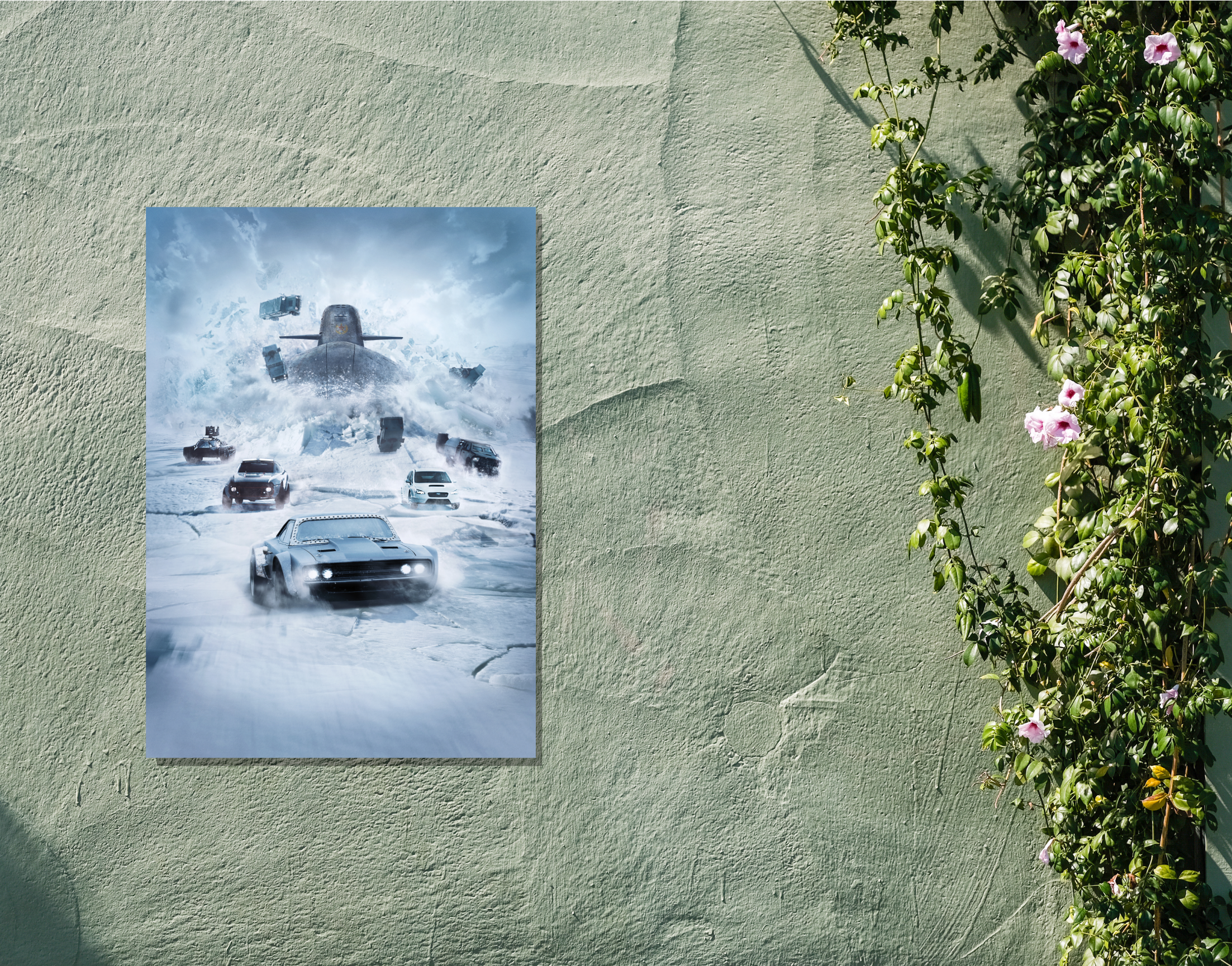 "THE FATE OF THE FURIOUS"- Shiny & Sturdy Metallic Poster Art That Pops & Sticks (Literally!)