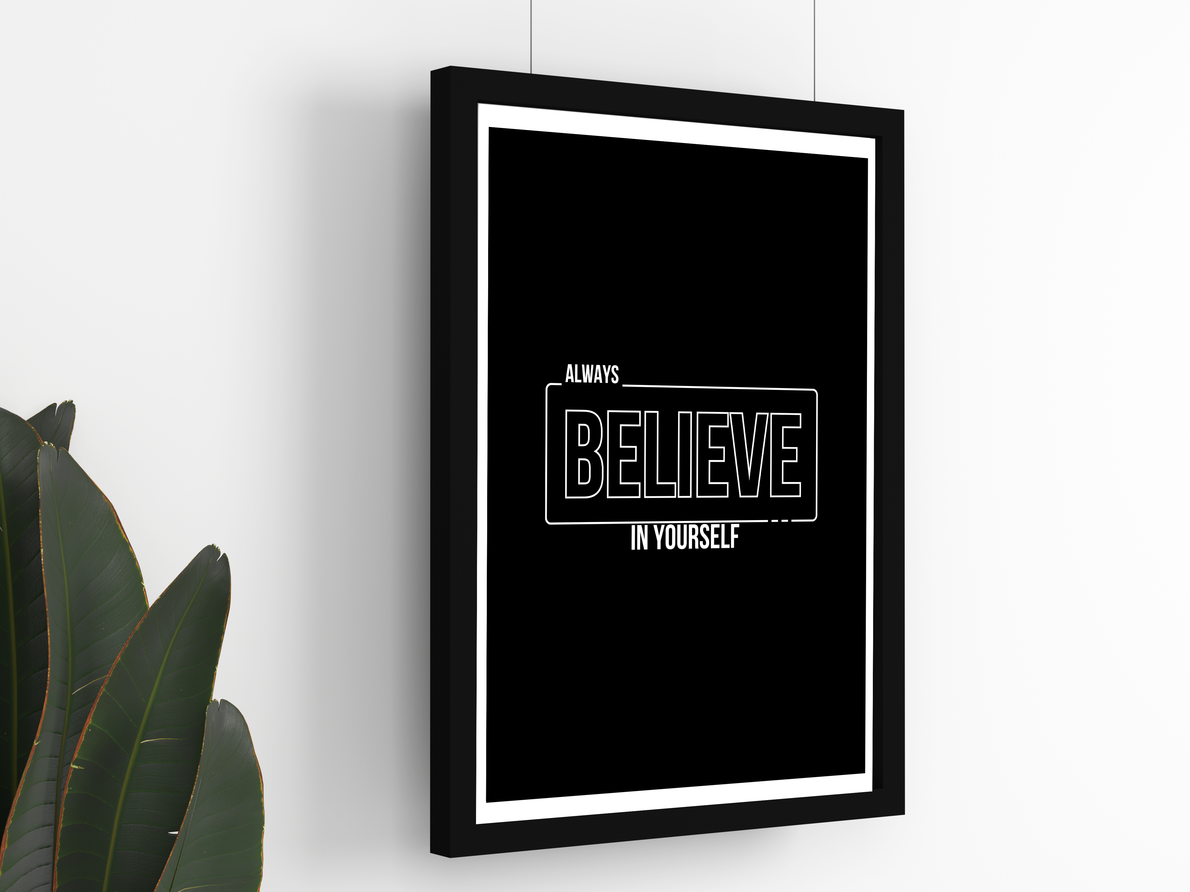 "POWER UP: BELIEVE IN YOURSELF" Poster: Add a Touch of Personality to Your Space
