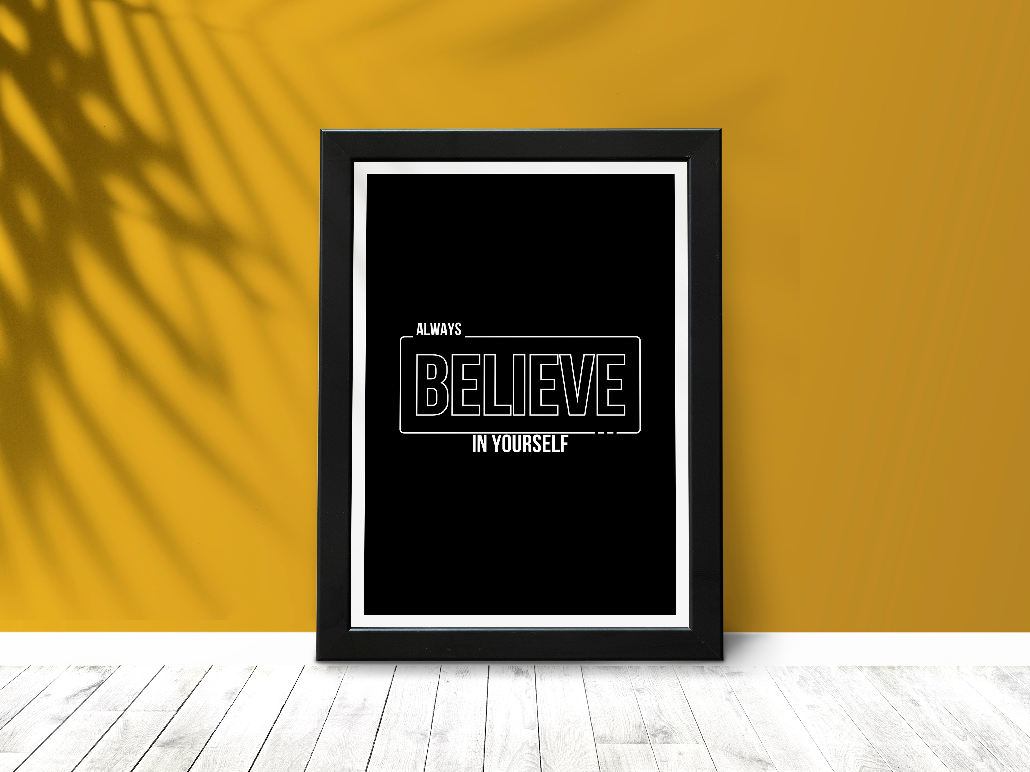 "POWER UP: BELIEVE IN YOURSELF" Poster: Add a Touch of Personality to Your Space