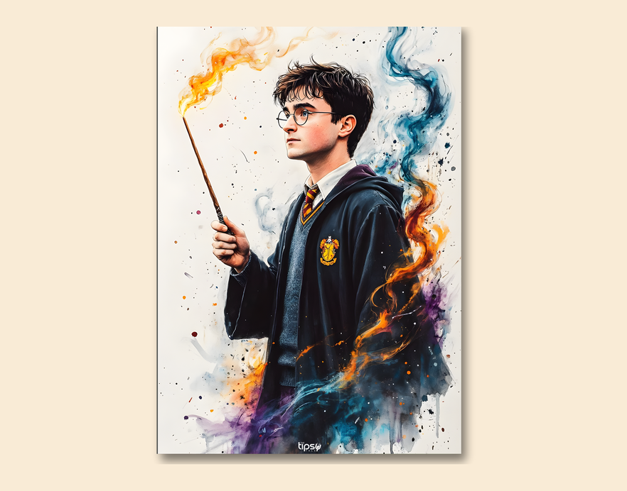 "HARRY POTTER PORTRAIT " -Shiny & Sturdy Metallic Poster Art That Pops & Sticks