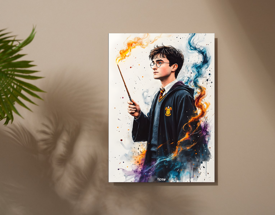 "HARRY POTTER PORTRAIT " -Shiny & Sturdy Metallic Poster Art That Pops & Sticks