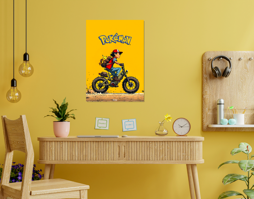 "POKEMAN " -Shiny & Sturdy Metallic Poster Art That Pops & Sticks