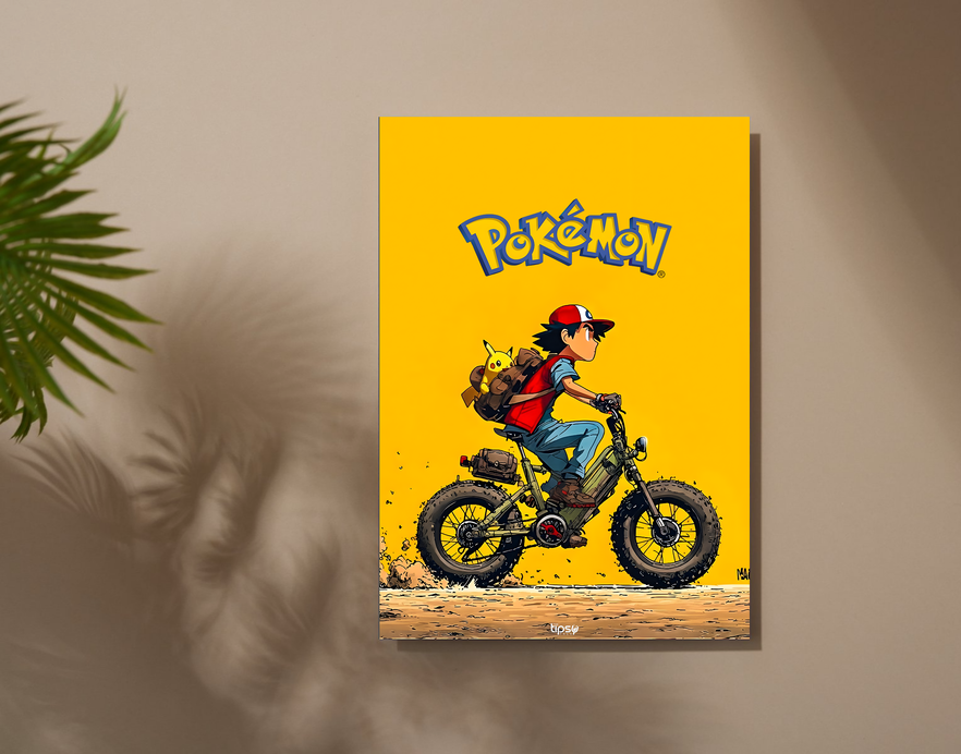 "POKEMAN " -Shiny & Sturdy Metallic Poster Art That Pops & Sticks
