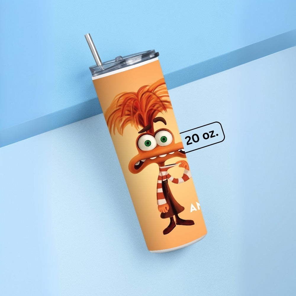 "Inside Out: Anxiety" Tumbler with Metal Straw