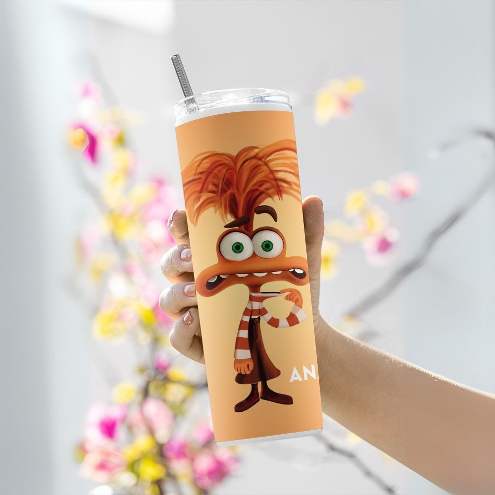 "Inside Out: Anxiety" Tumbler with Metal Straw