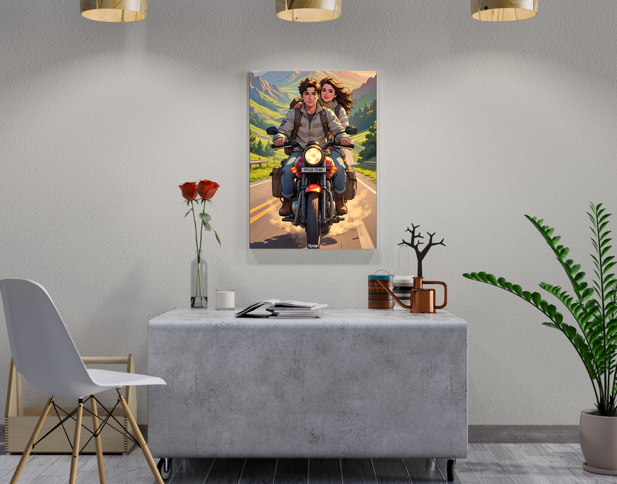 "ADVENTURE ROUTE " -Shiny & Sturdy Metallic Poster Art That Pops & Sticks