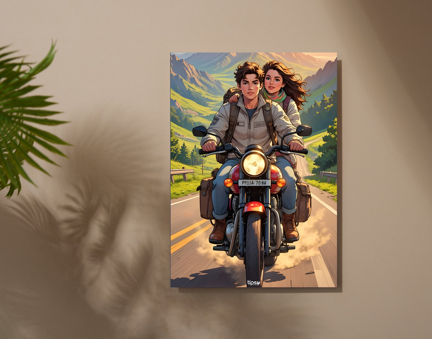 "ADVENTURE ROUTE " -Shiny & Sturdy Metallic Poster Art That Pops & Sticks