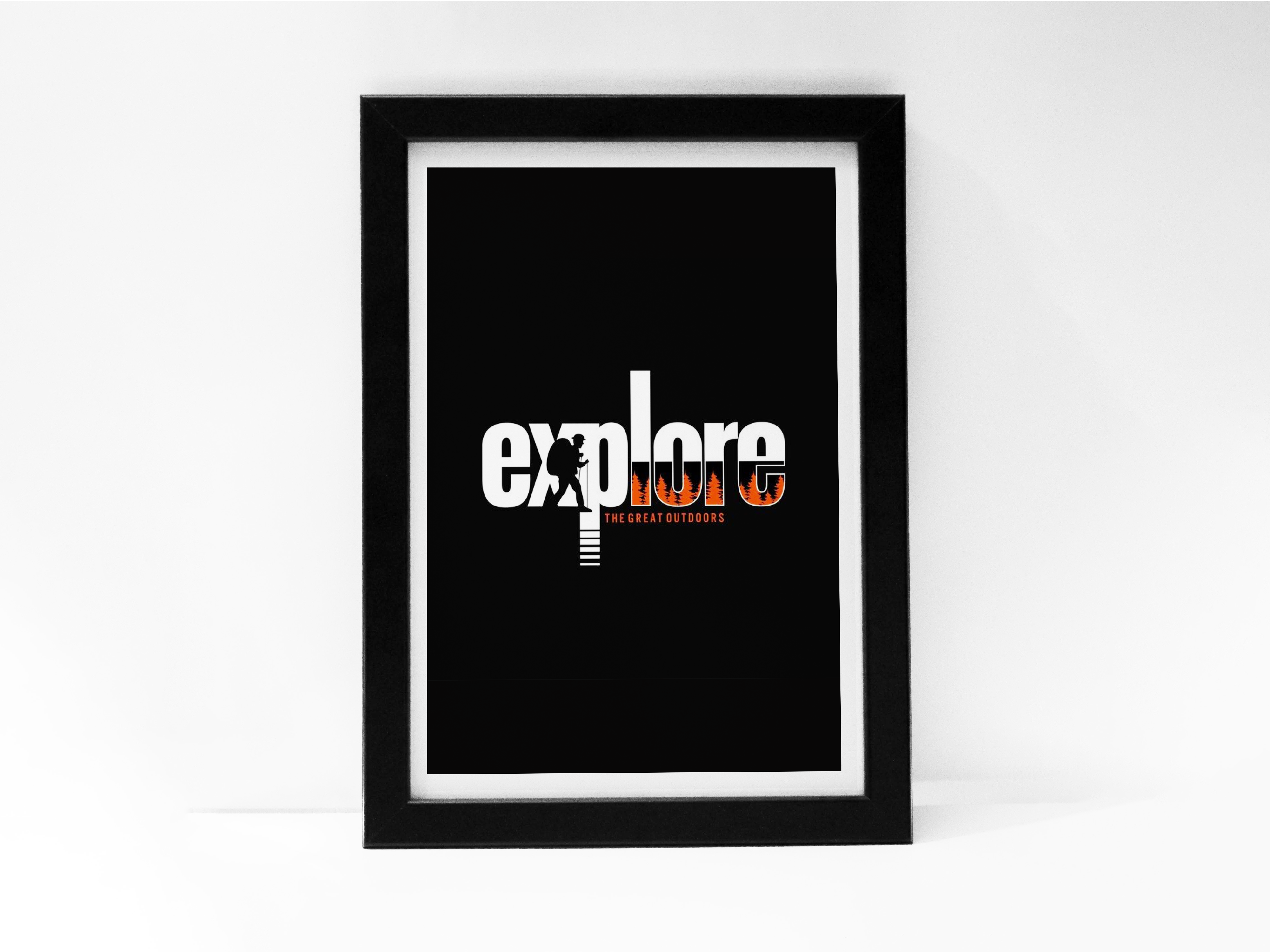 "EXPLORE:THE GREAT OUTDOORS" Poster: Add a Touch of Personality to Your Space