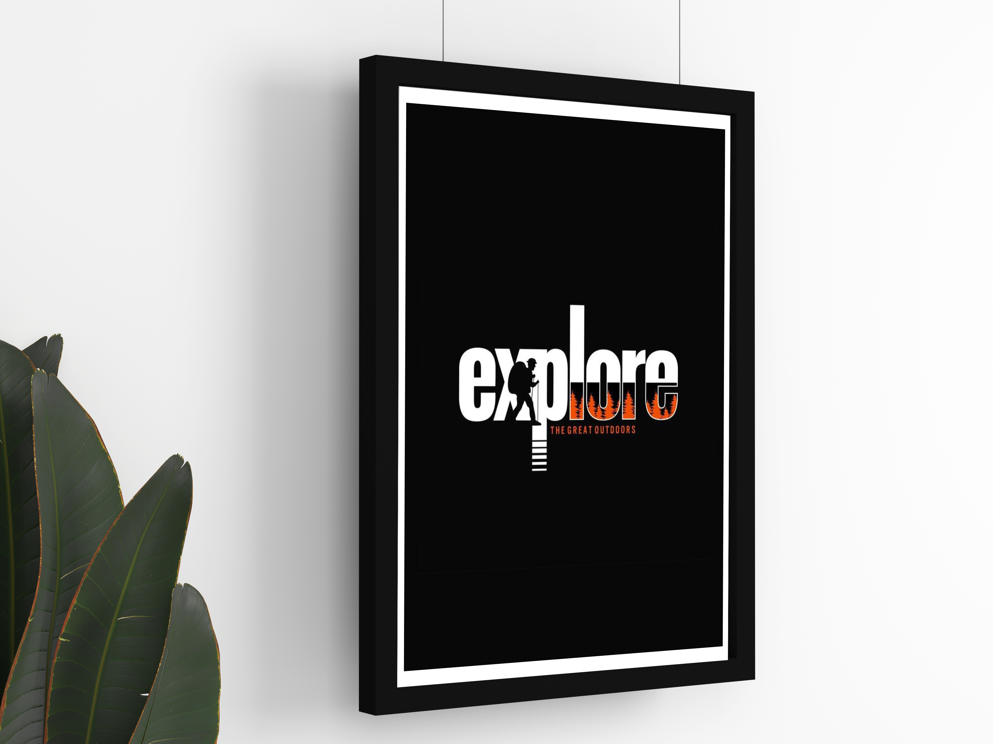 "EXPLORE:THE GREAT OUTDOORS" Poster: Add a Touch of Personality to Your Space