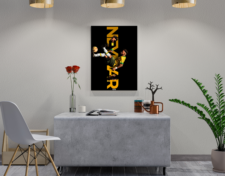 "MR. NEYMAR " -Shiny & Sturdy Metallic Poster Art That Pops & Sticks