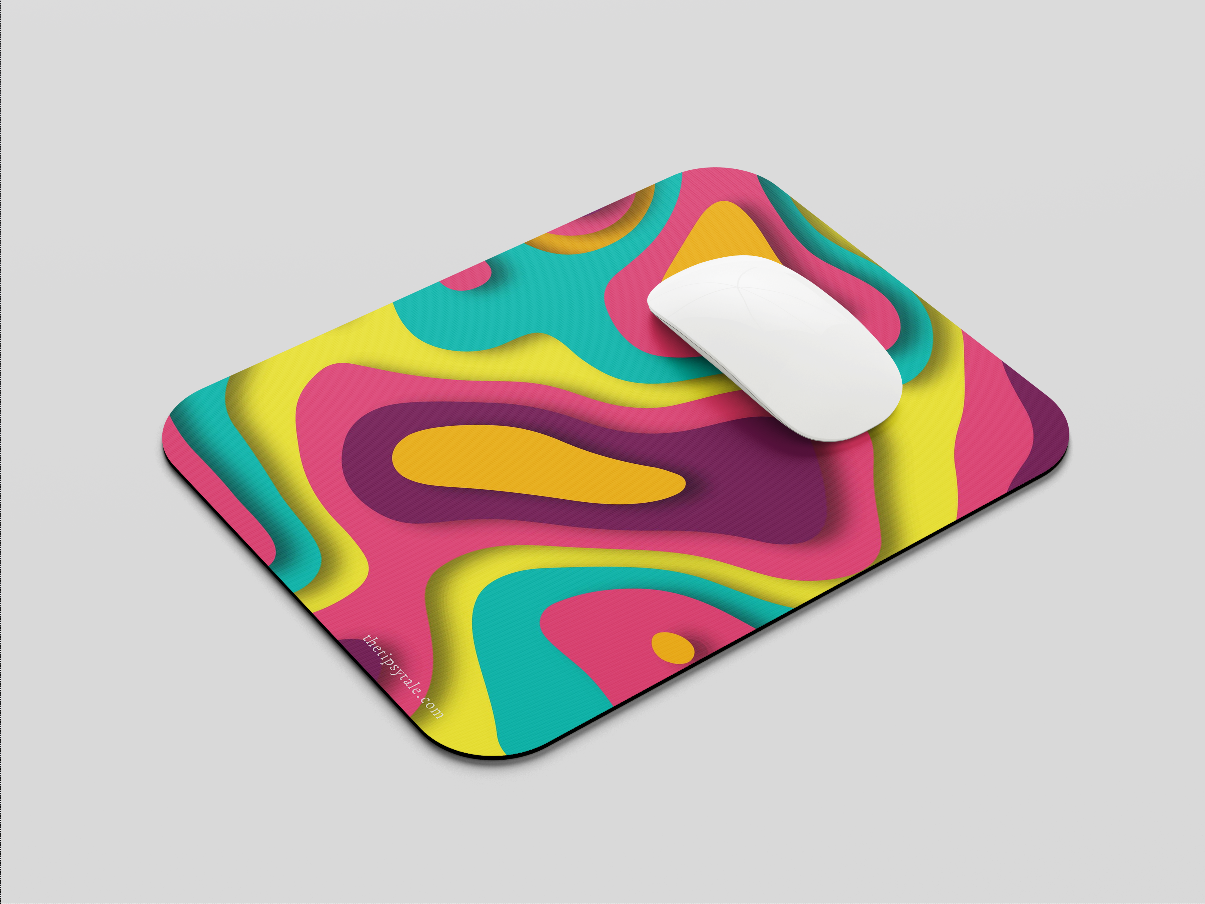 "VIBRANT ABSTRACT" Mousepad Enhance Your Workspace with Style