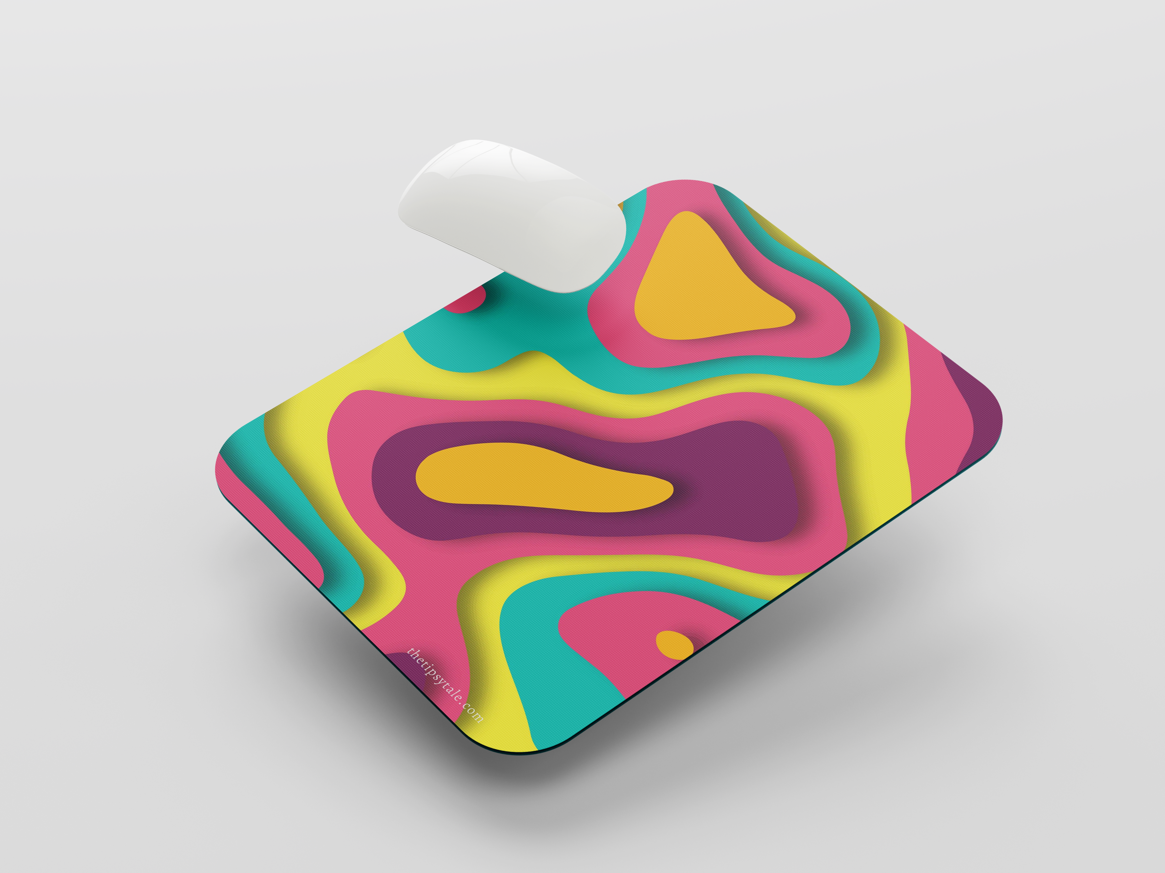 "VIBRANT ABSTRACT" Mousepad Enhance Your Workspace with Style
