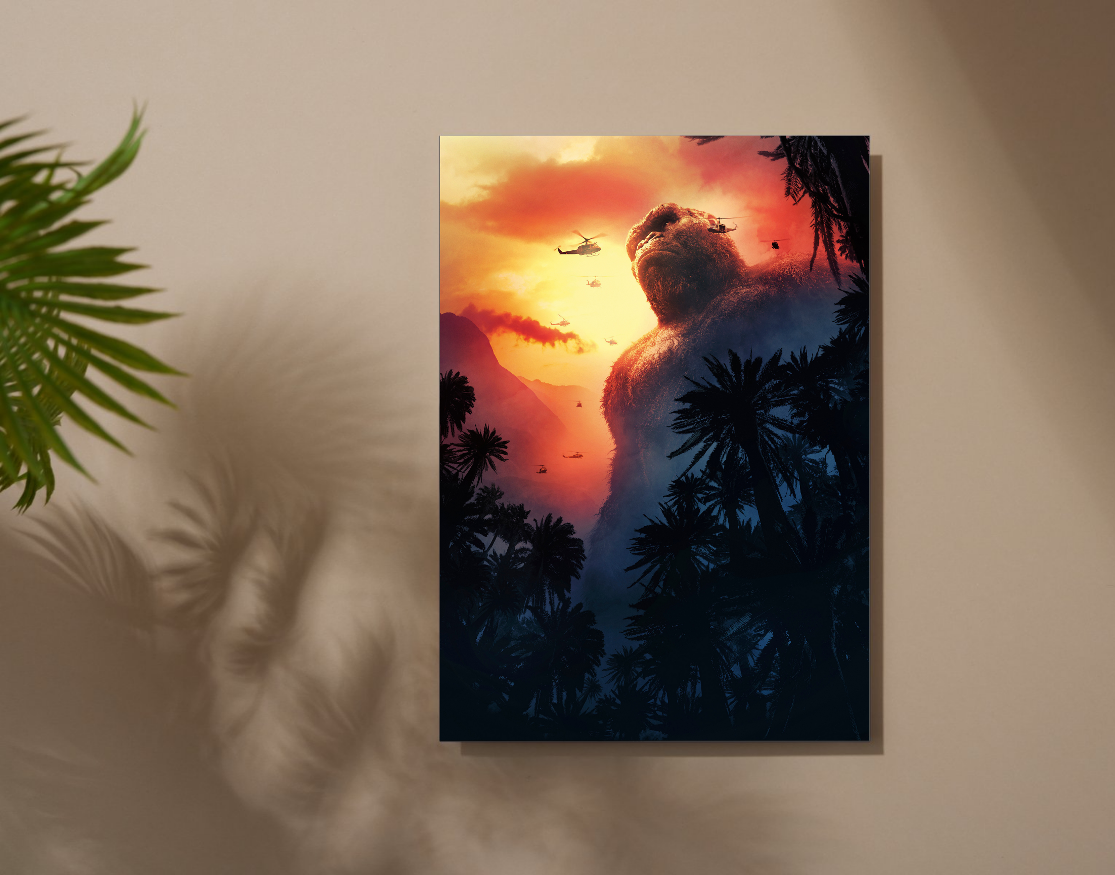 "KONG THE MIGHTY"- Shiny & Sturdy Metallic Poster Art That Pops & Sticks (Literally!)