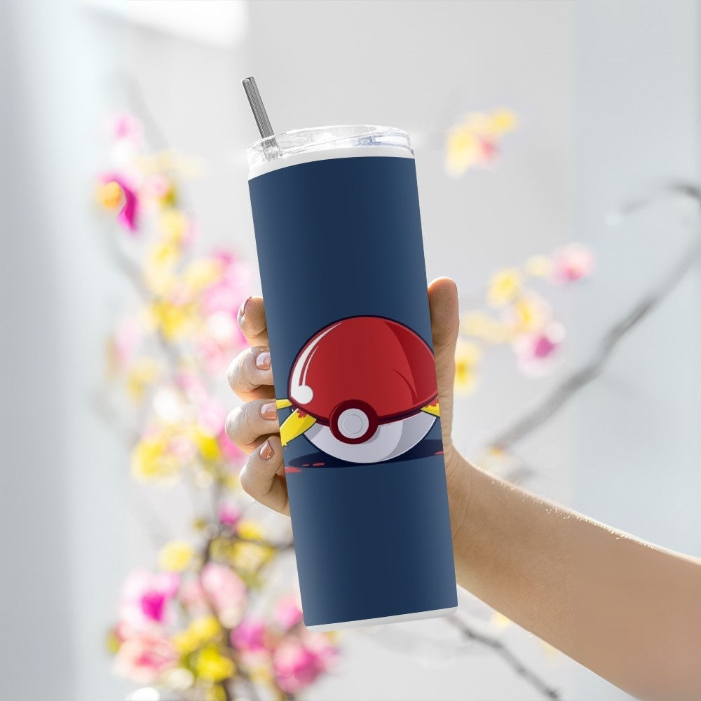 "Pokéball : Pikachu" Tumbler with Metal Straw