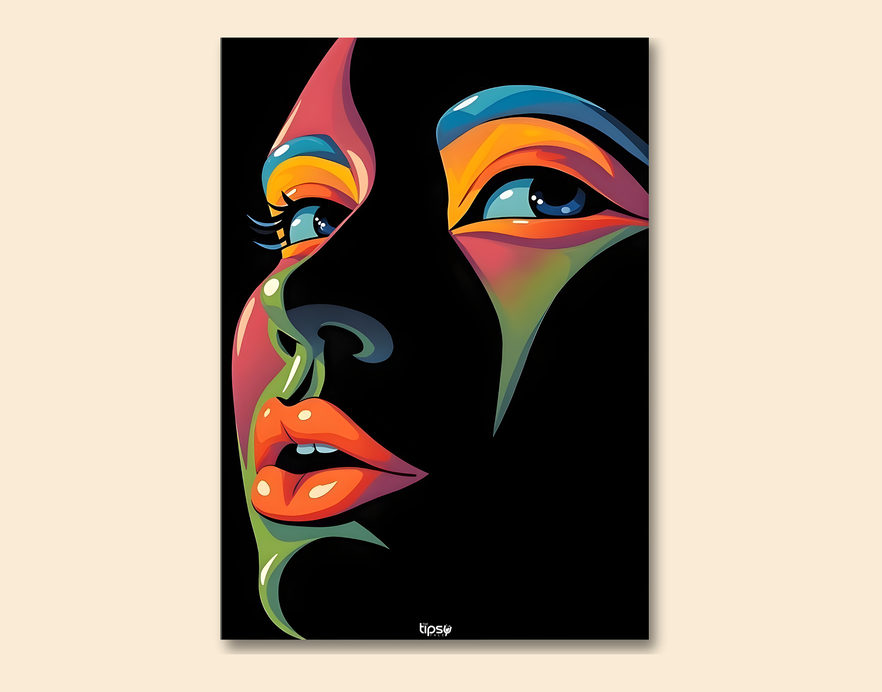 "VIBRANT POP ART" -Shiny & Sturdy Metallic Poster Art That Pops & Sticks
