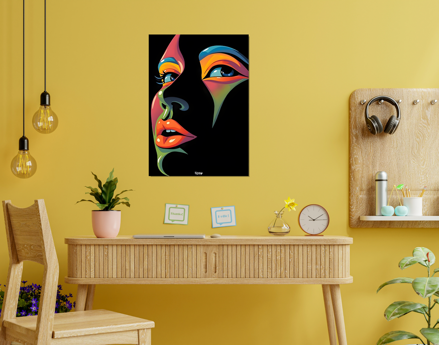 "VIBRANT POP ART" -Shiny & Sturdy Metallic Poster Art That Pops & Sticks
