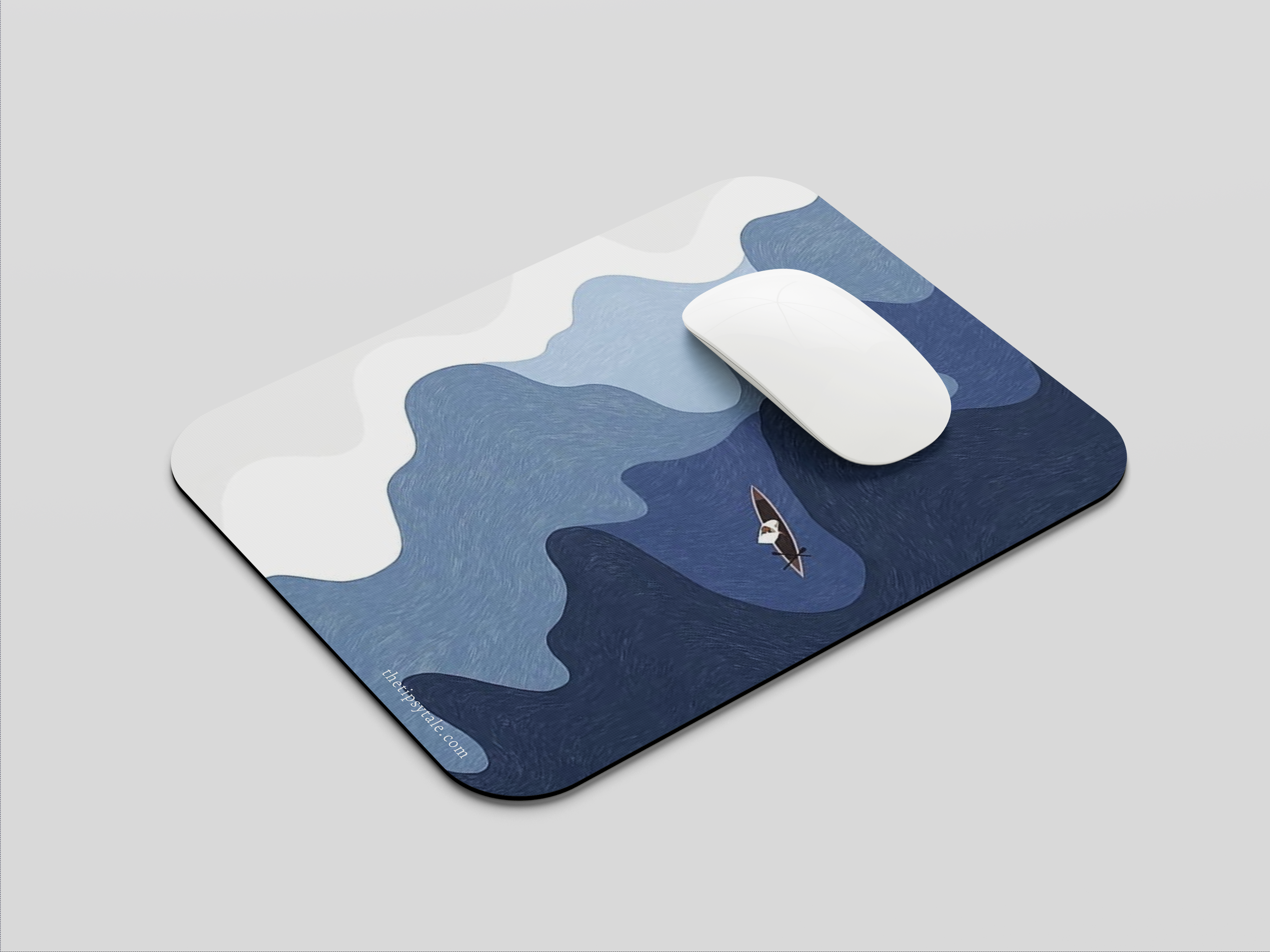 "IN THE BOAT ADVENTURE" Mousepad Enhance Your Workspace with Style