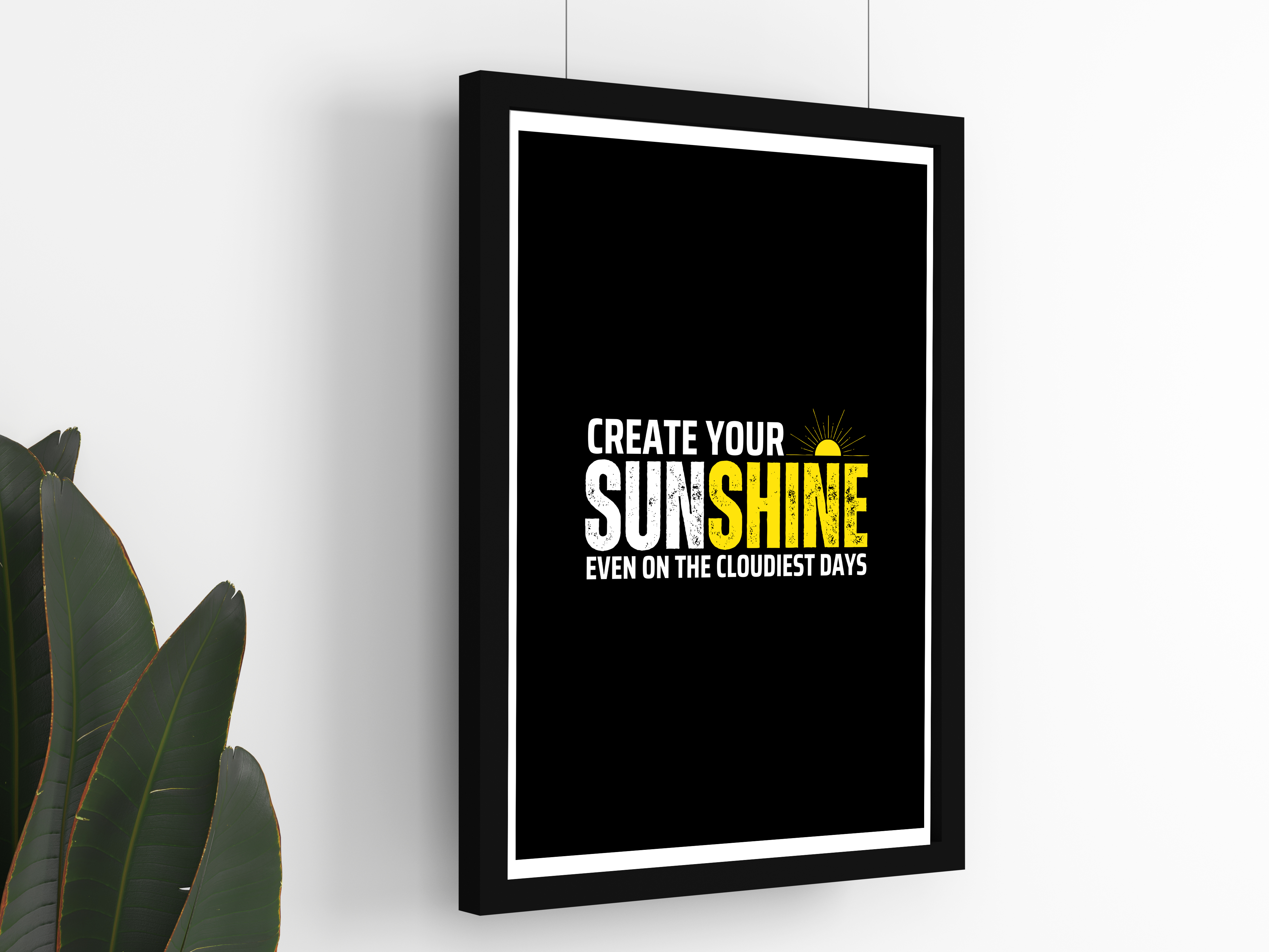 "CREATE YOUR SUNSHINE: BRIGHT THEME" Poster: Add a Touch of Personality to Your Space