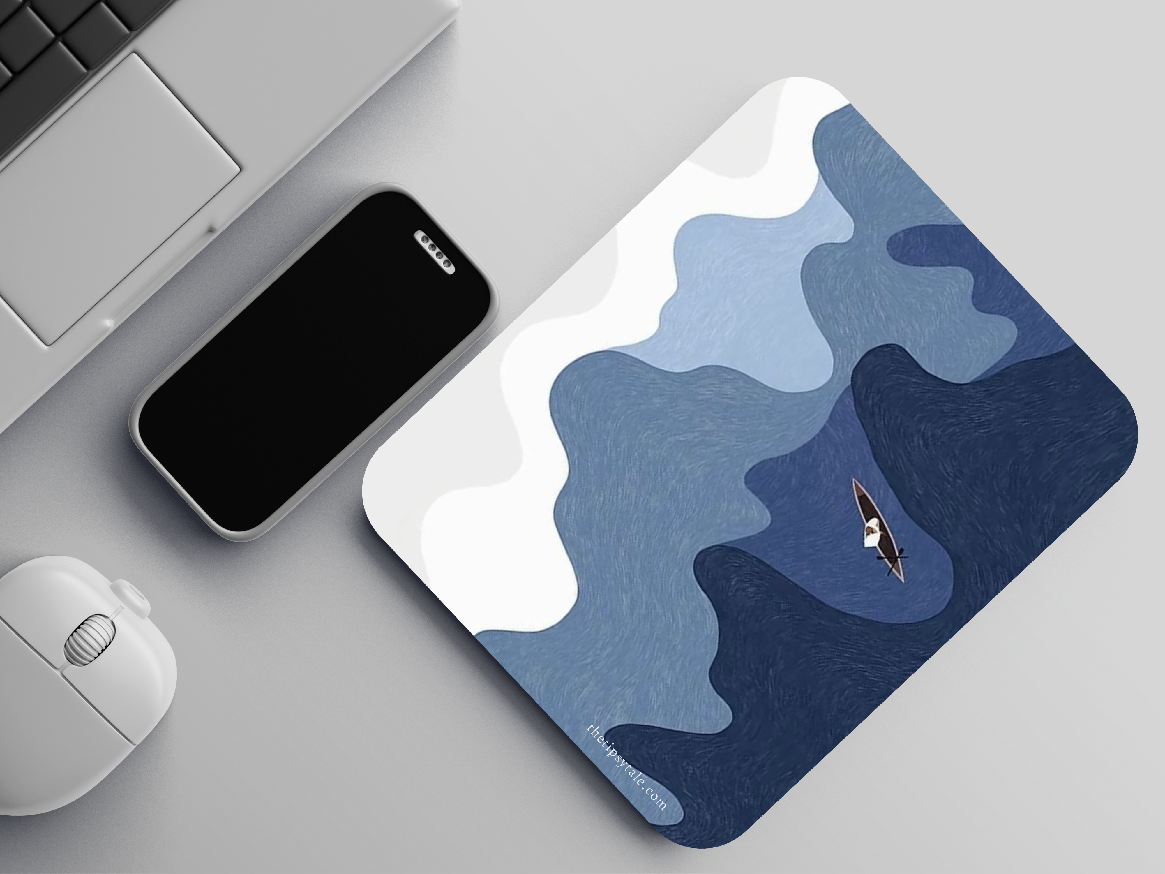 "IN THE BOAT ADVENTURE" Mousepad Enhance Your Workspace with Style