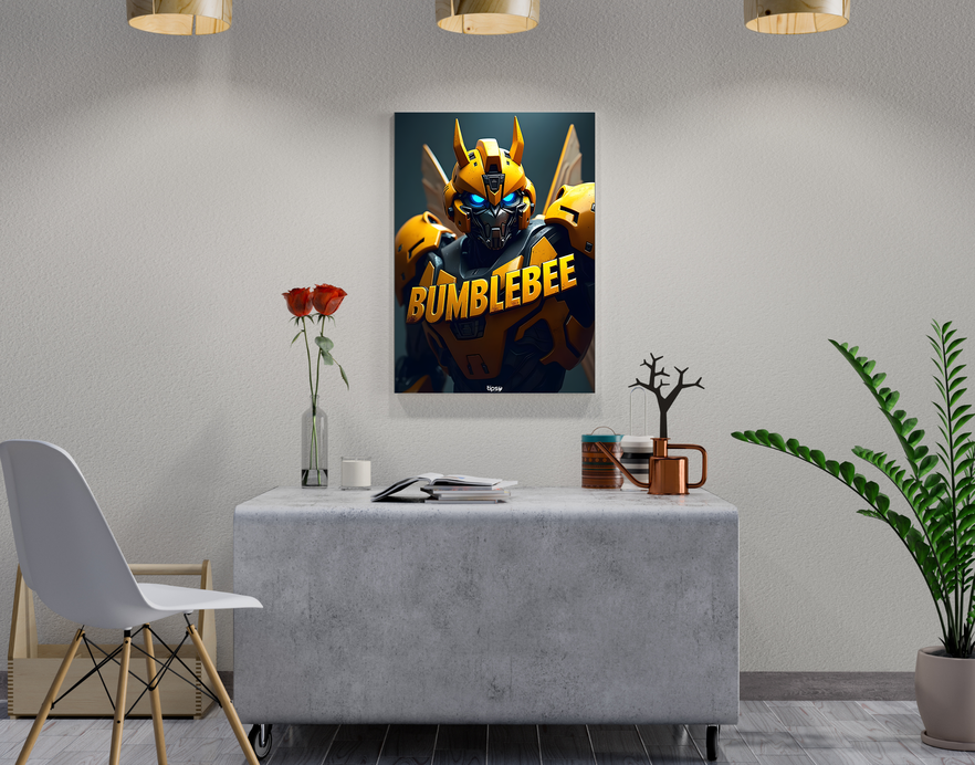 "BUMBLEBEE" -Shiny & Sturdy Metallic Poster Art That Pops & Sticks