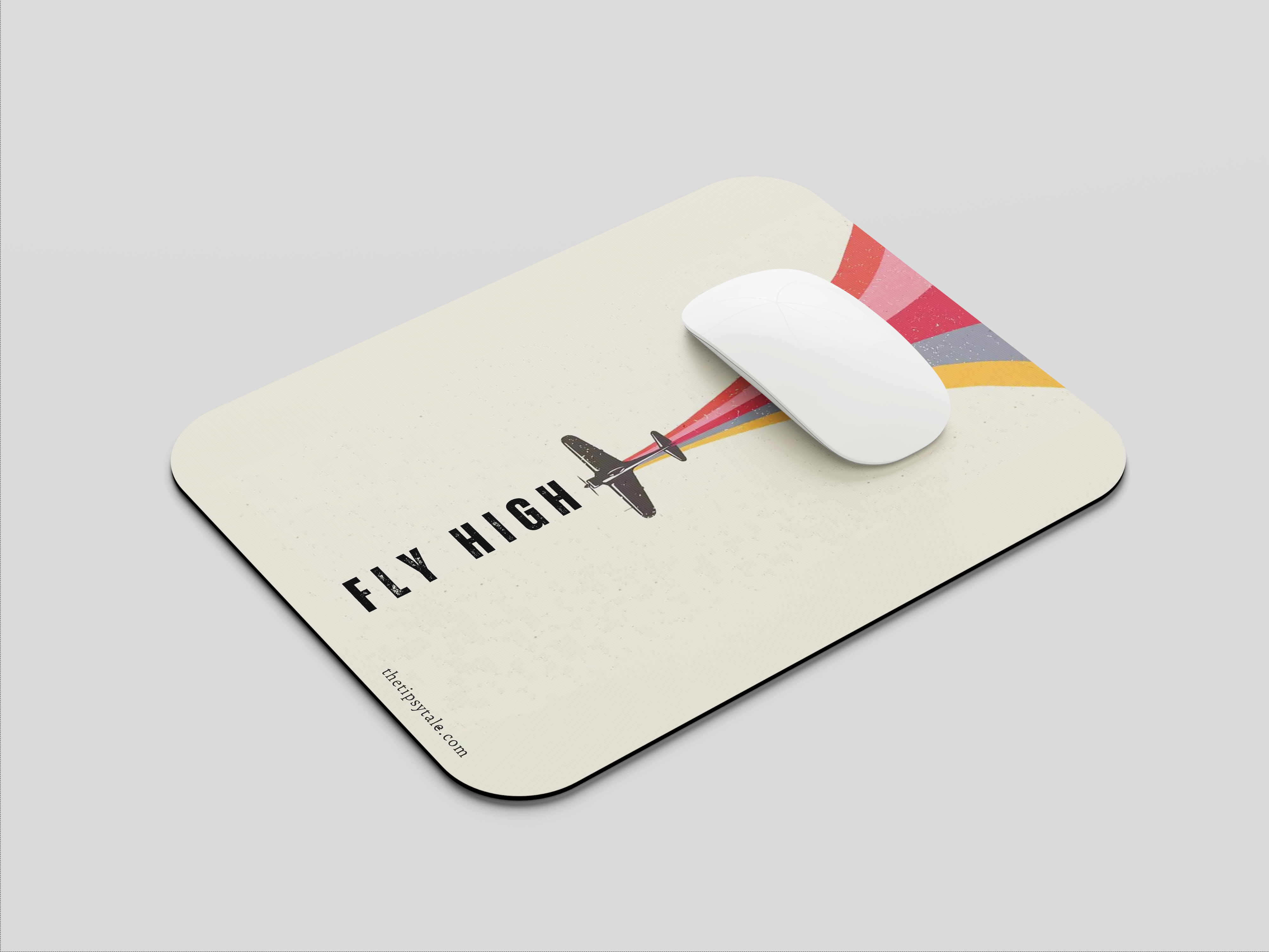 "FLY HIGH: MOTIVATIONAL" Mousepad Enhance Your Workspace with Style