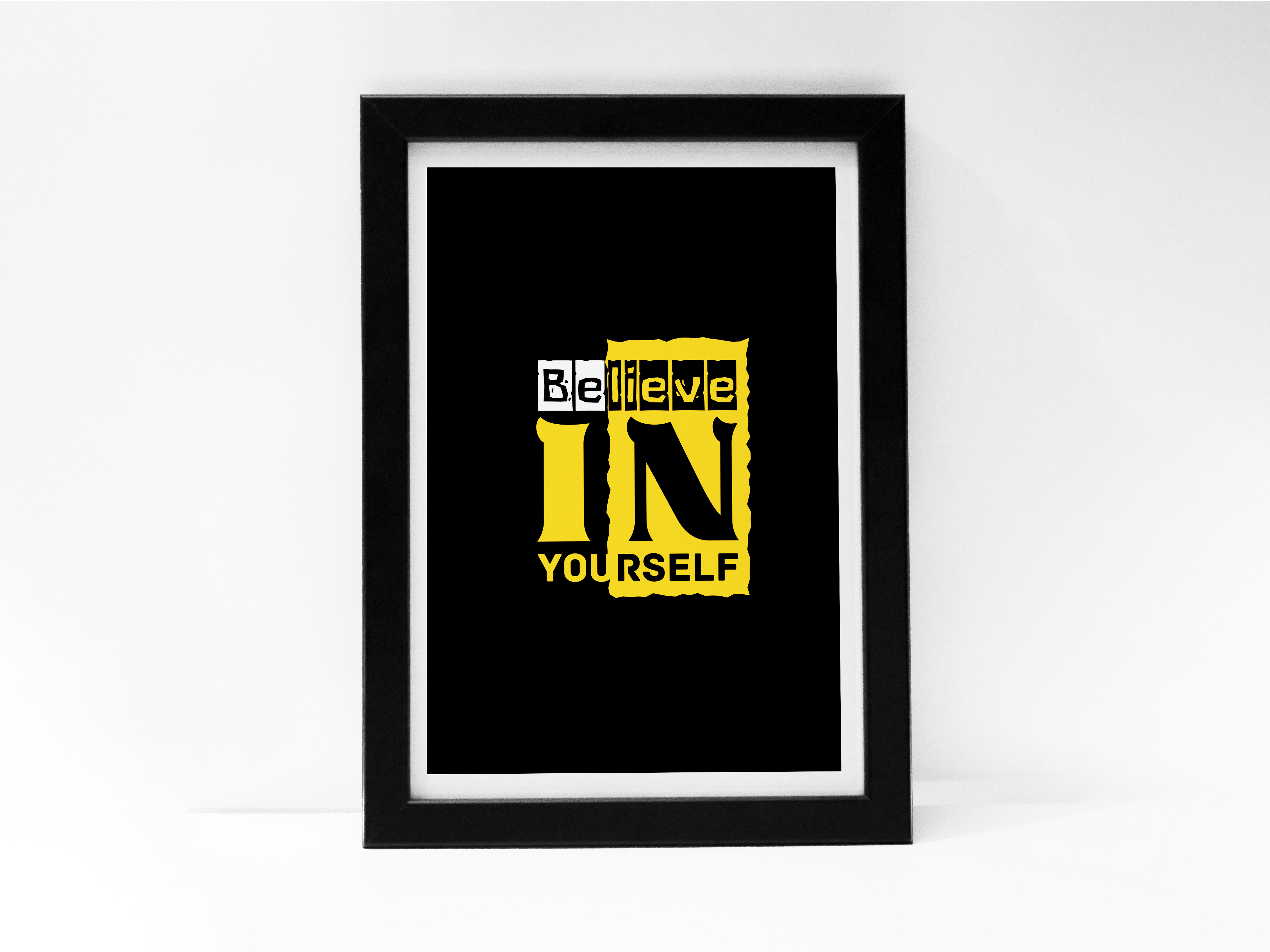 "BELIEVE IN YOURSELF:MOTIVATIONAL" Poster: Add a Touch of Personality to Your Space
