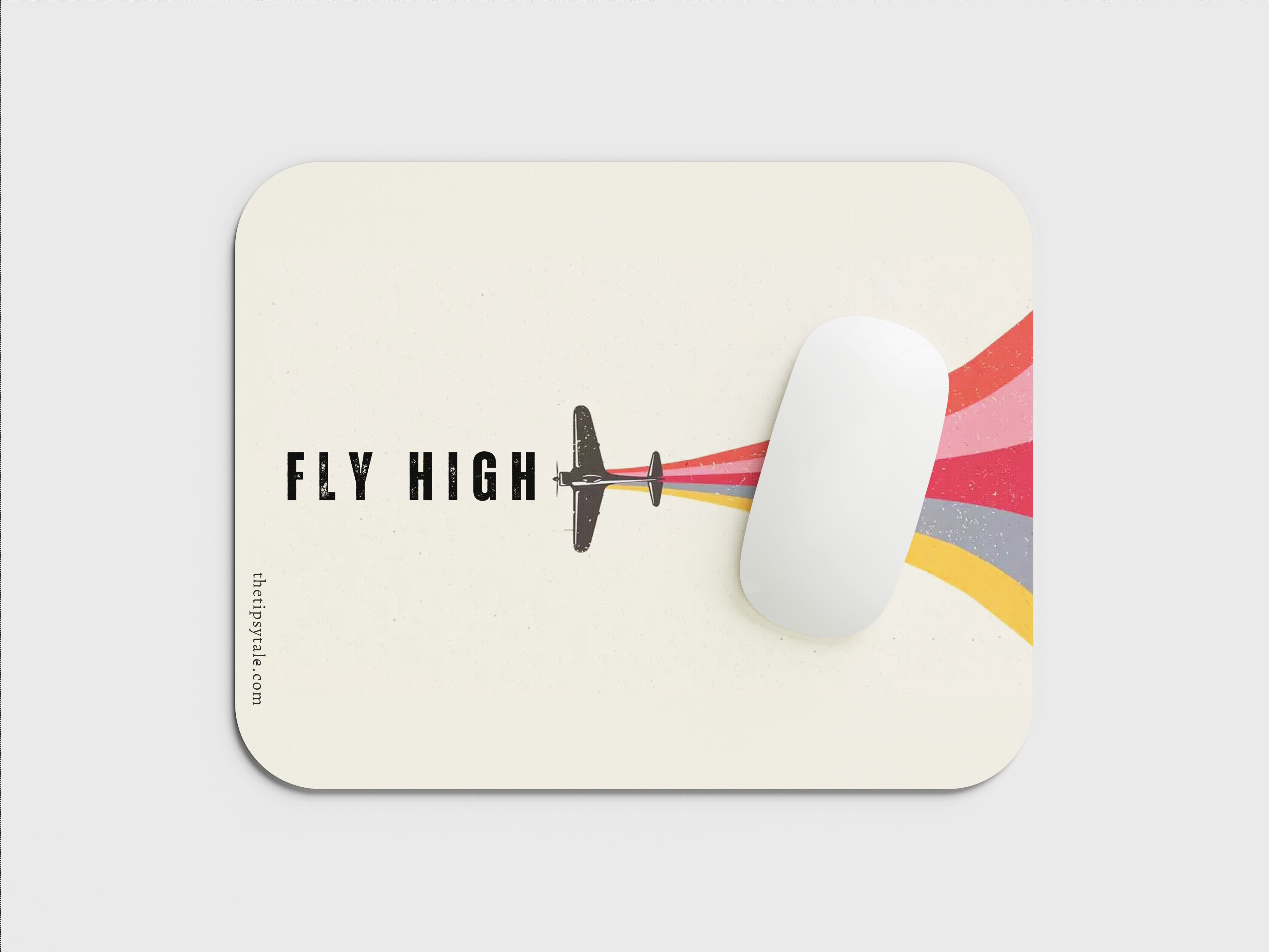 "FLY HIGH: MOTIVATIONAL" Mousepad Enhance Your Workspace with Style