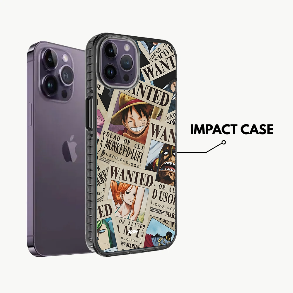 "ONE PIECE WANTED LIST" -Mobile Covers Shock Resistant, Slim & Stylish Cases